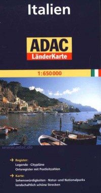 Italien. ADAC LanderKarte 1650 - okładka książki