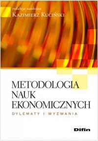 Metodologia nauk ekonomicznych - okładka książki