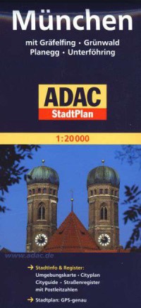 Munchen. ADAC StadtPlan 120 000 - okładka książki