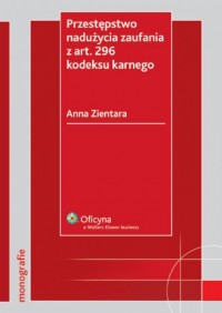 Przestępstwo nadużycia zaufania - okładka książki