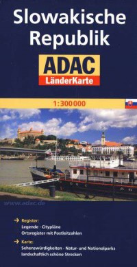 Slowakische Republik. ADAC LanderKarte - okładka książki