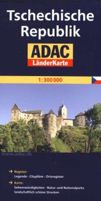 Tschechische Republik. ADAC LanderKarte - okładka książki