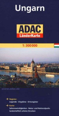 Ungarn. ADAC LanderKarte 1300 000 - okładka książki