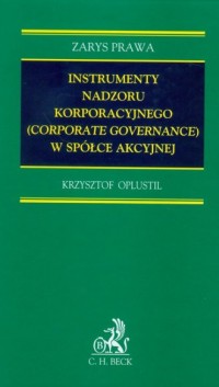 Instrumenty nadzoru korporacyjnego - okładka książki