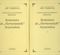 Komentarz do Hermeneutyki Arystotelesa - okładka książki