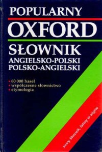 Oxford. Popularny słownik angielsko-polski - okładka podręcznika