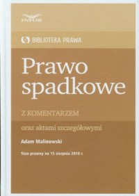 Prawo spadkowe. Biblioteka Prawa - okładka książki