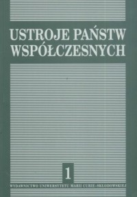 Ustroje państw współczesnych. Tom - okładka książki