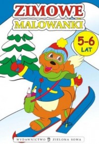 Zimowe malowanki 5-6 lat - okładka książki