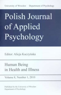 Polish Journal of Applied Psychology. - okładka książki