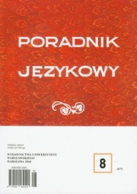Poradnik językowy 8/2010 - okładka książki