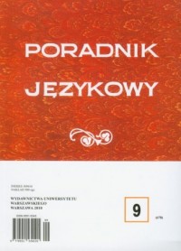 Poradnik językowy 9/2010 - okładka książki
