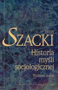 Historia myśli socjologicznej - okładka książki