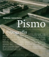 Pismo i typografia - okładka książki