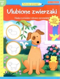 Ulubione zwierzaki. Nauka rysowania - okładka książki