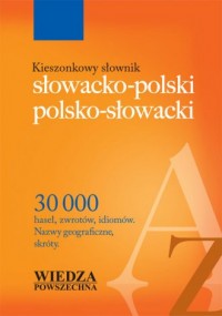 Kieszonkowy słownik słowacko-polski - okładka książki
