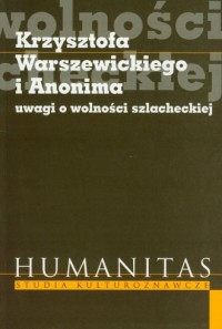 Krzysztofa Warszewickiego i Anonima - okładka książki