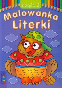 Malowanka. Literki cz. 3 - okładka książki