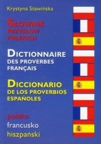 Słownik przysłów polsko-francusko-hiszpański - okładka książki