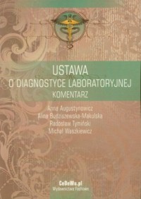 Ustawa o diagnostyce laboratoryjnej. - okładka książki
