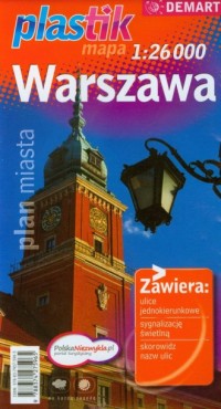 Warszawa (plan miasta 1:26 000) - okładka książki
