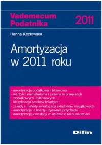 Amortyzacja w 2011 roku - okładka książki