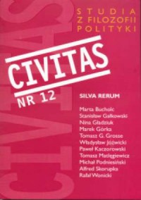 Civitas nr 12. Studia z filozofii - okładka książki