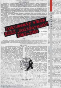 Dokumenty władz NSZZ Solidarność - okładka książki