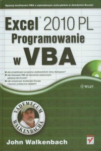 Excel 2010 PL. Programowanie w - okładka książki