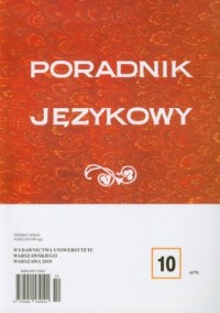 Poradnik językowy 10/2010 - okładka książki