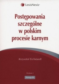 Postępowanie szczególne w polskim - okładka książki