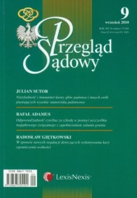 Przegląd Sądowy nr 9/2010 - okładka książki