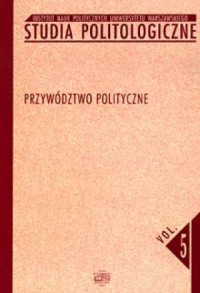 Studia Politologiczne nr 5. Przywództwo - okładka książki