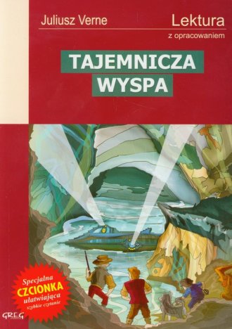 Tajemnicza wyspa. Lektura z opracowaniem - okładka podręcznika