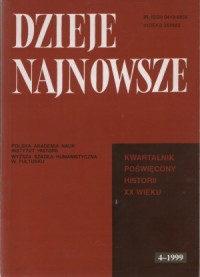 Dzieje najnowsze. Kwartalnik poświęcony - okładka książki