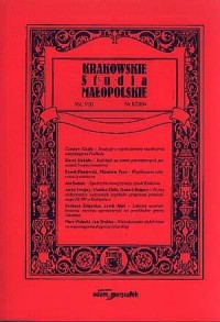 Krakowskie studia małopolskie vol - okładka książki