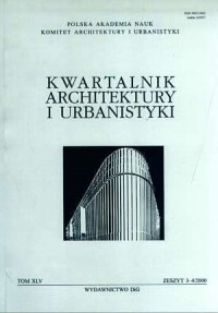 Kwartalnik Architektury i Urbanistyki. - okładka książki