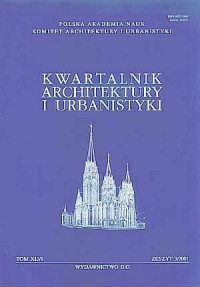 Kwartalnik Architektury i Urbanistyki - okładka książki