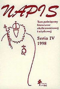Napis. Seria IV. 1998. Tom poświęcony - okładka książki