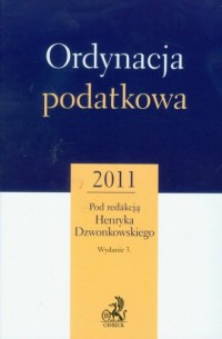 Ordynacja podatkowa 2011 - okładka książki