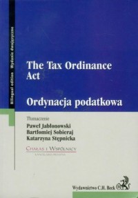 Ordynacja podatkowa / The tax ordinance - okładka książki