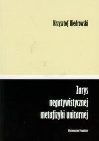 Zarys negatywistycznej metafizyki - okładka książki