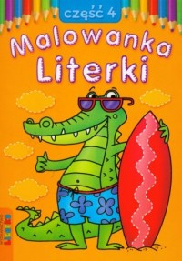 Malowanka. Literki cz. 4 - okładka książki
