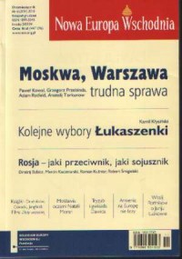 Nowa Europa Wschodnia nr 6/2010 - okładka książki
