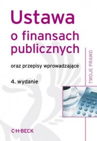 Ustawa o finasach publicznych - okładka książki