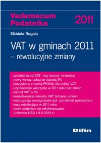 VAT w gminach 2011 rewolucyjne - okładka książki