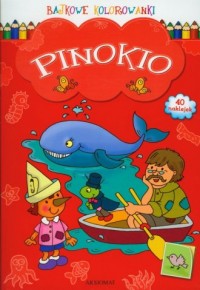 Bajkowe kolorowanki. Pinokio - okładka książki