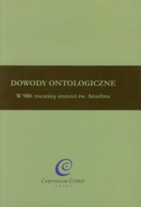 Dowody ontologiczne - okładka książki