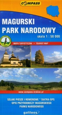 Magurski Park Narodowy (mapa turystyczna) - okładka książki