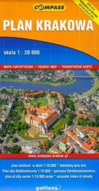 Plan Krakowa (mapa turystyczna) - okładka książki